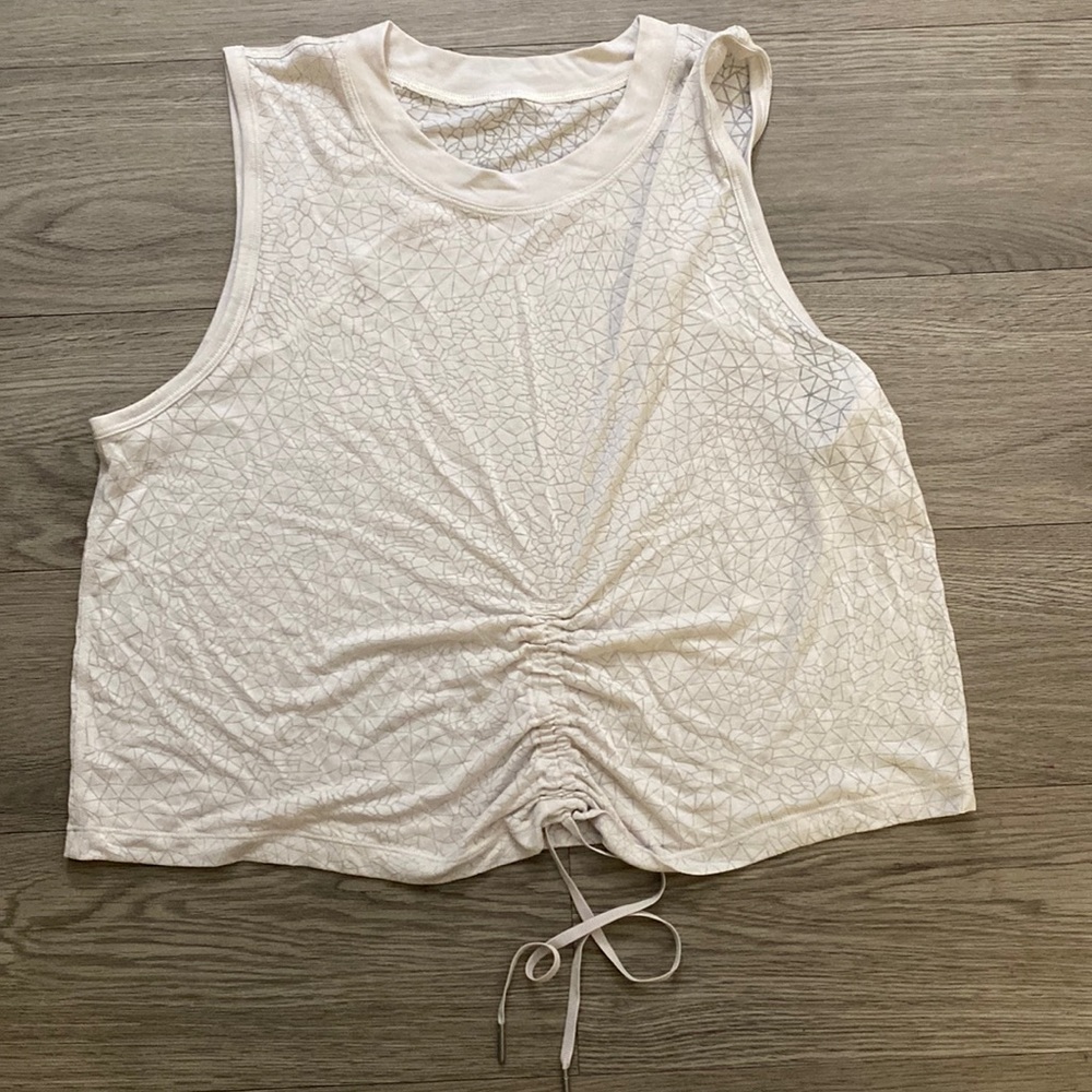 lululemon NWOT* Cinch Me Up Front Tank *Veil